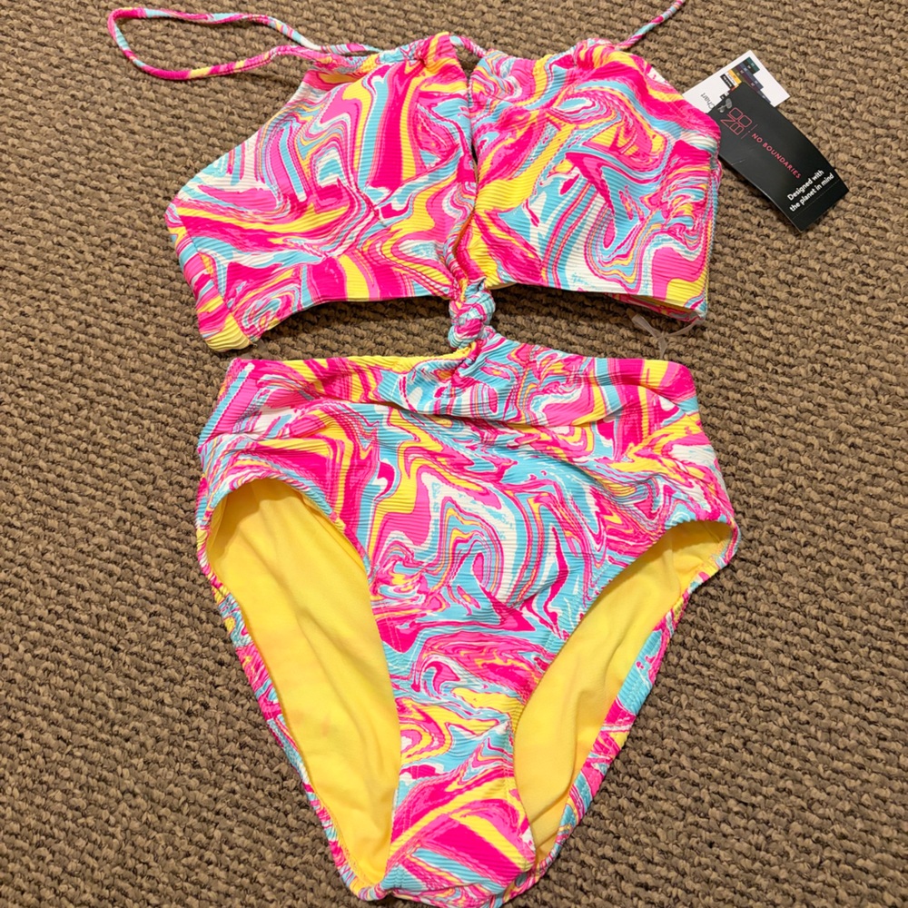 No Boundaries Marble Print One Piece